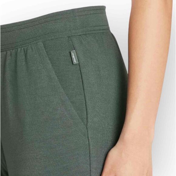 Eddie Bauer Pack Fleece Stretchy Lounge Joggers Pants Olive Green Black XXL NWT - Picture 10 of 10